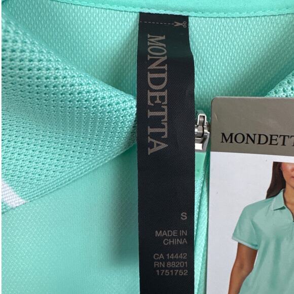Mondetta Women's 1/4 Zip Polo Shirt Moisture Wicking Fabric Lightweight SZ S NWT - Picture 5 of 8